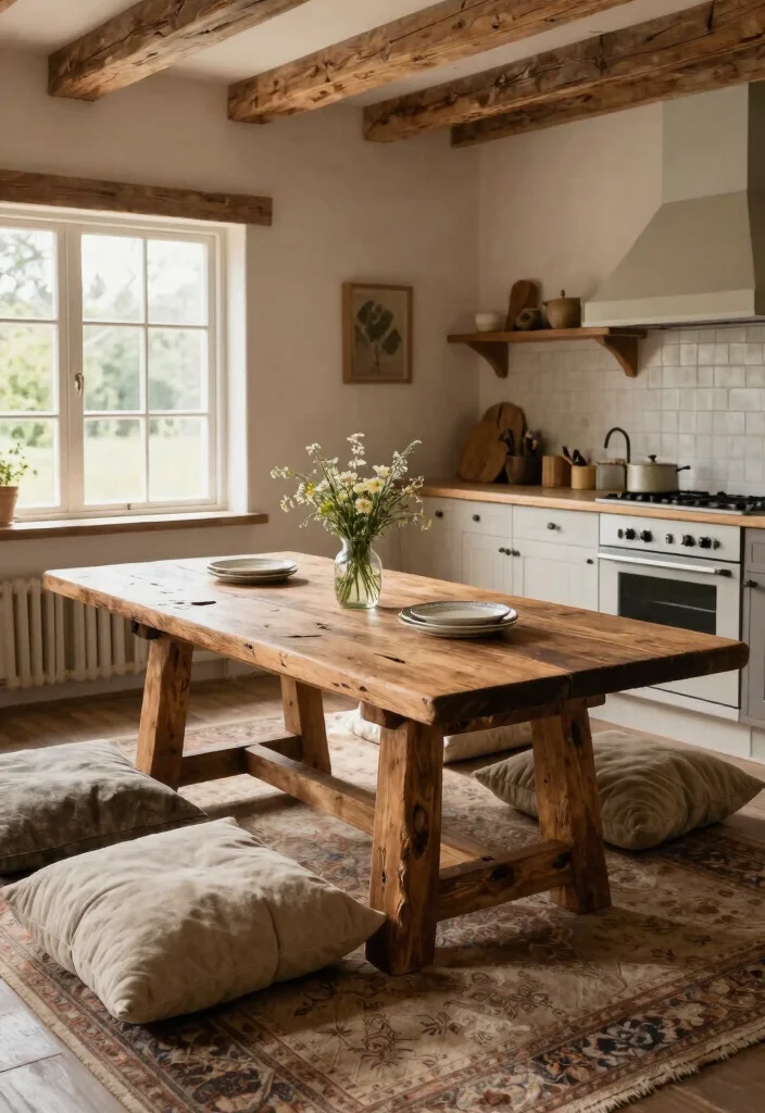 15 Bench Kitchen Table Ideas With Casual Comfort - 1. Reclaimed Wood Charm 1