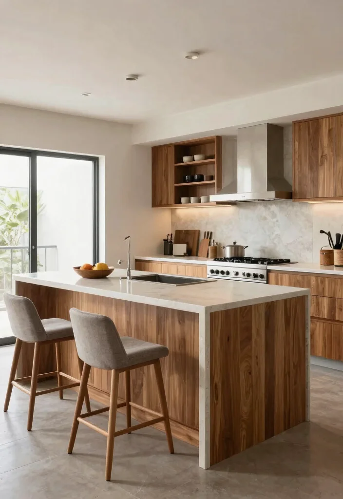 15 Kitchen Designs With Island Ideas That Impress - 11. Multi-Level Island Design 1