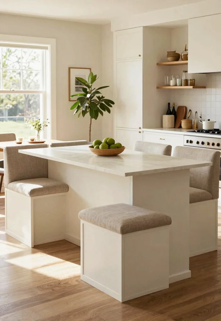 15 Kitchen Designs With Island Ideas That Impress - 12. Island with Built-In Seating 1