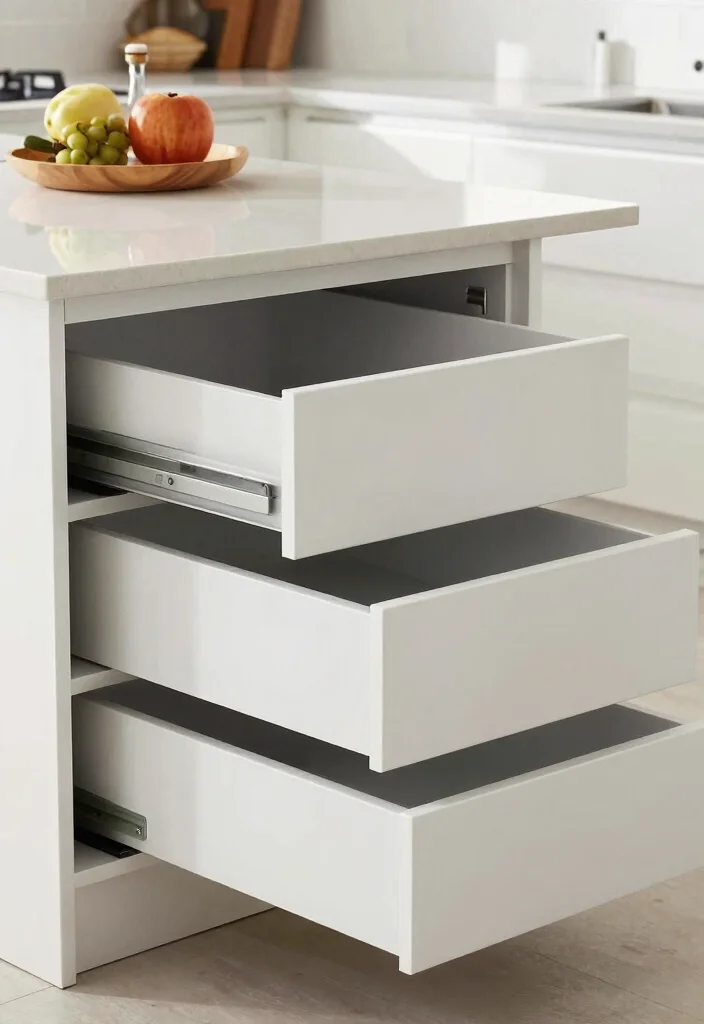 15 Kitchen Designs With Island Ideas That Impress - 15. Contemporary Island with Hidden Storage 1