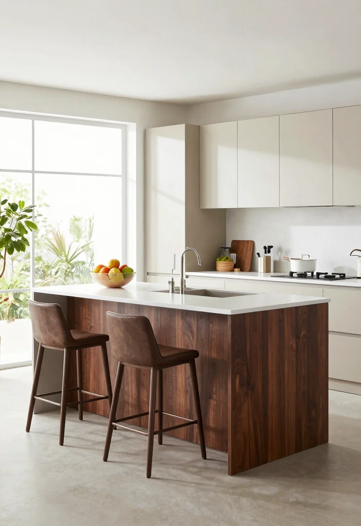 15 Kitchen Designs With Island Ideas That Impress - 5. Two-Tone Island Delight 1