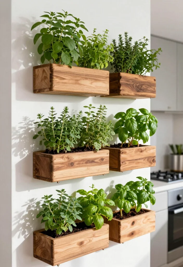 15 Kitchen Herb Garden Ideas With Fresh Green Touch 1 15 Kitchen Herb Garden Ideas With Fresh Green Touch - 1. Vertical Garden Charm 1