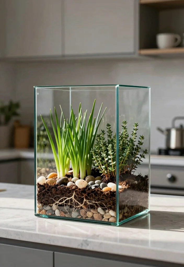 15 Kitchen Herb Garden Ideas With Fresh Green Touch 6 15 Kitchen Herb Garden Ideas With Fresh Green Touch - 6. Modern Glass Terrariums 1
