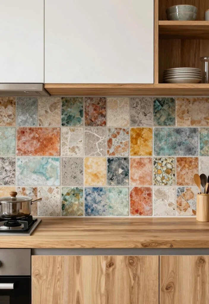 15 Kitchen Tiles Wall Ideas That Make a Statement - 11. Eco-friendly Cement Tiles 1