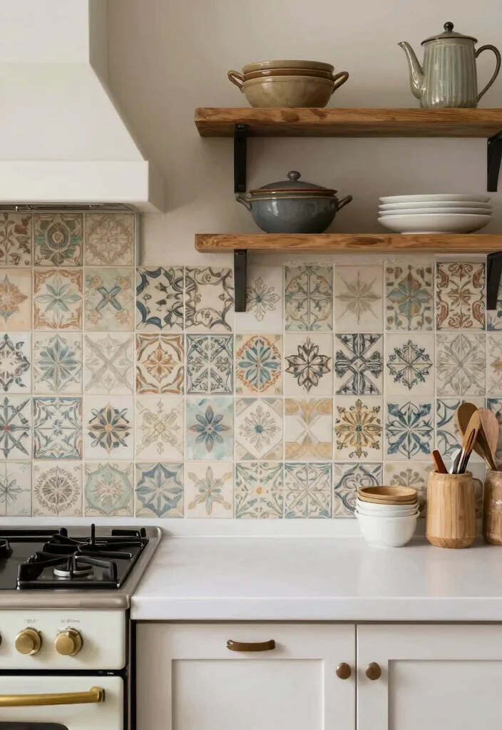 15 Kitchen Tiles Wall Ideas That Make a Statement - 4. Vintage-Inspired Tiles 1