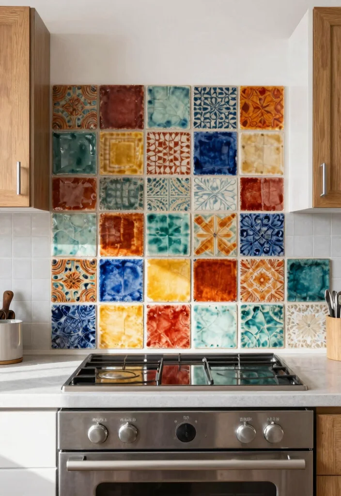 15 Kitchen Tiles Wall Ideas That Make a Statement - 5. Handmade Ceramic Tiles 1