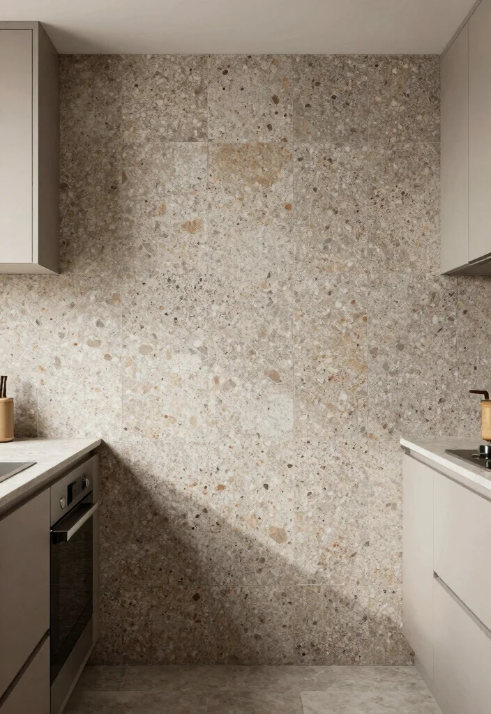 15 Kitchen Tiles Wall Ideas That Make a Statement - 6. Eco-friendly Terrazzo 1