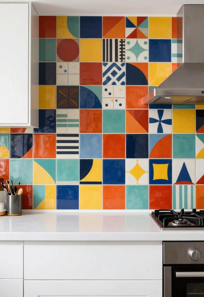 15 Kitchen Tiles Wall Ideas That Make a Statement - 7. Bold Patterned Tiles 1