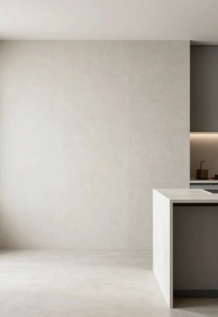 15 Kitchen Tiles Wall Ideas That Make a Statement - 9. Large Format Tiles 1