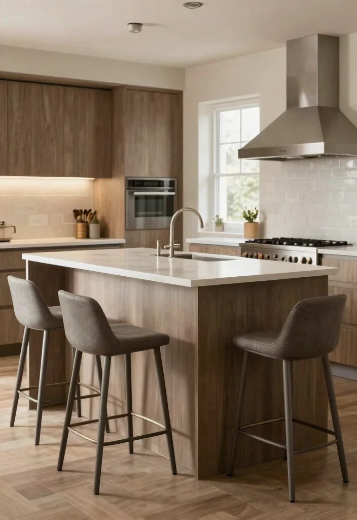 15 Modern Kitchen Bar Ideas With Sleek Style - 5. Functional Countertop Height 1