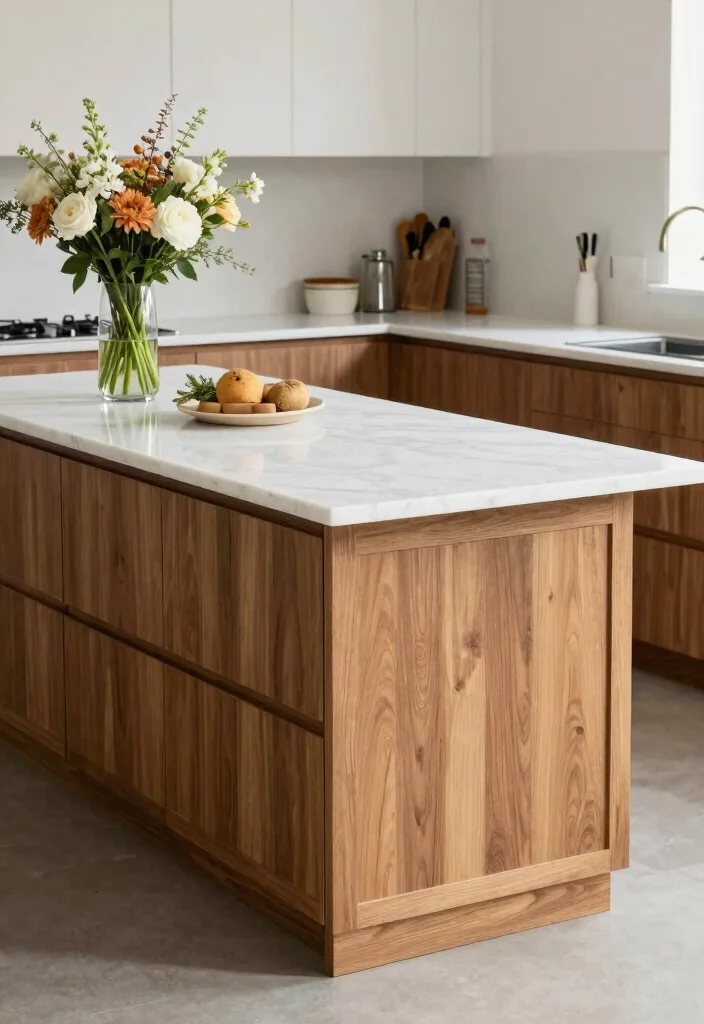 15 Movable Kitchen Island Ideas With Versatile Design - 12. Elegant Marble Tops 1