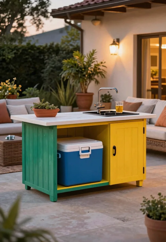 15 Movable Kitchen Island Ideas With Versatile Design - 15. Outdoor Kitchen Islands 1