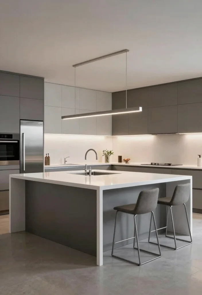 15 Movable Kitchen Island Ideas With Versatile Design - 4. Sleek and Modern 1