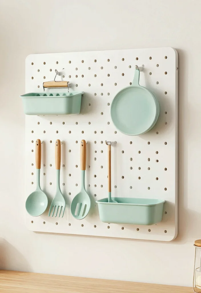 15 Organize Kitchen Cabinets Ideas That Reduce Clutter 11 15 Organize Kitchen Cabinets Ideas That Reduce Clutter - 11. Use Pegboards for Tool Storage 1