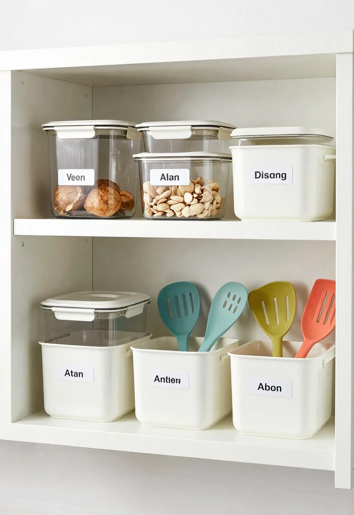 15 Organize Kitchen Cabinets Ideas That Reduce Clutter 15 15 Organize Kitchen Cabinets Ideas That Reduce Clutter - 15. Label Everything for Easy Identification 1