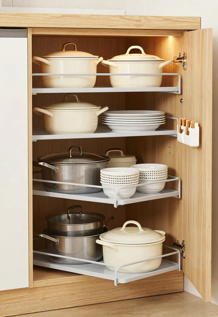 15 Organize Kitchen Cabinets Ideas That Reduce Clutter 2 15 Organize Kitchen Cabinets Ideas That Reduce Clutter - 2. Install Pull-Out Shelves 1