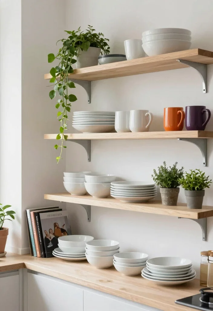 15 Small Kitchen Storage Ideas That Maximize Every Inch - 1. Open Shelving for Easy Access 1