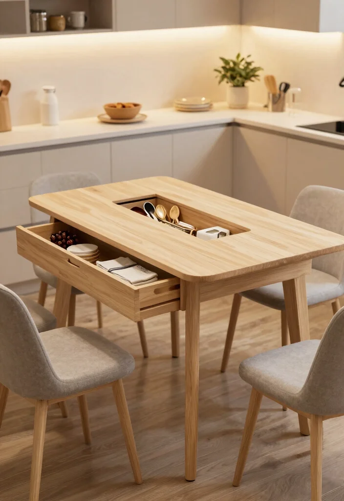 15 Small Kitchen Storage Ideas That Maximize Every Inch - 15. Multi-Functional Furniture 1