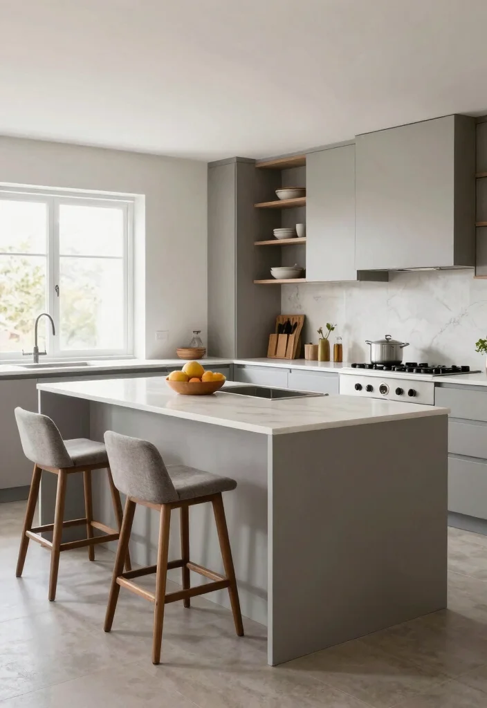 16 Breakfast Bar Kitchen Ideas That Feel Cozy & Social - 12. Integrated Breakfast Bar with Kitchen Island 1