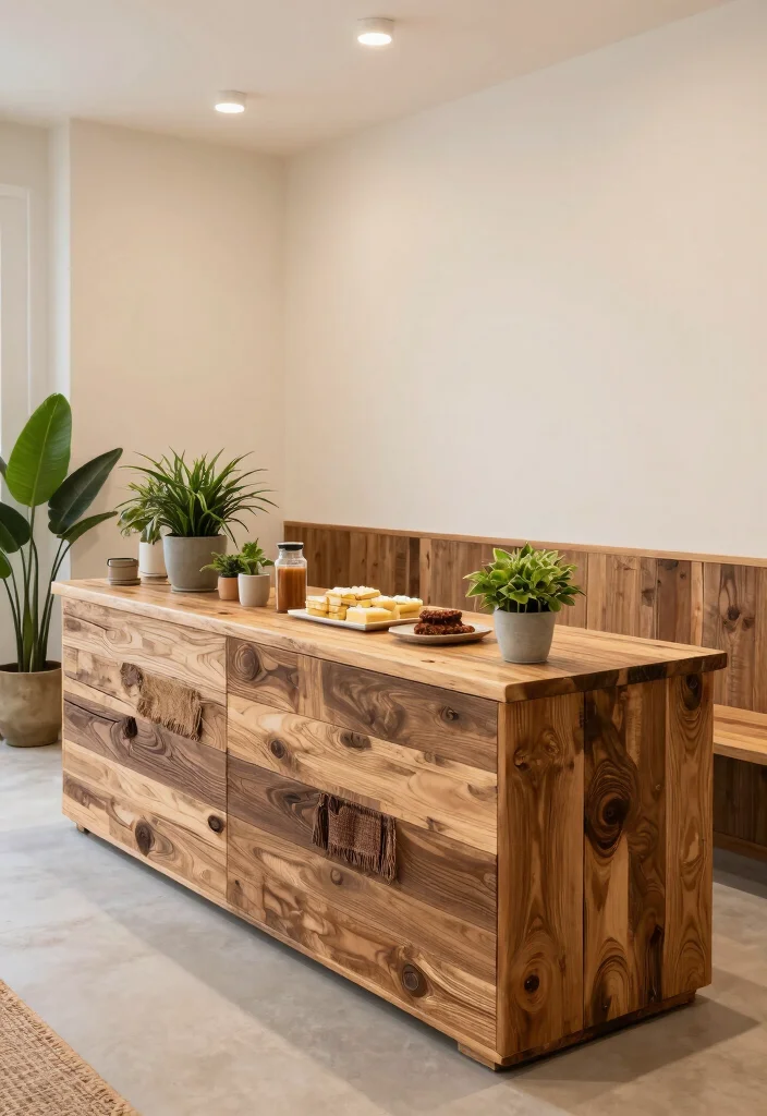 16 Breakfast Bar Kitchen Ideas That Feel Cozy & Social - 14. Eco-Friendly Breakfast Bar 1