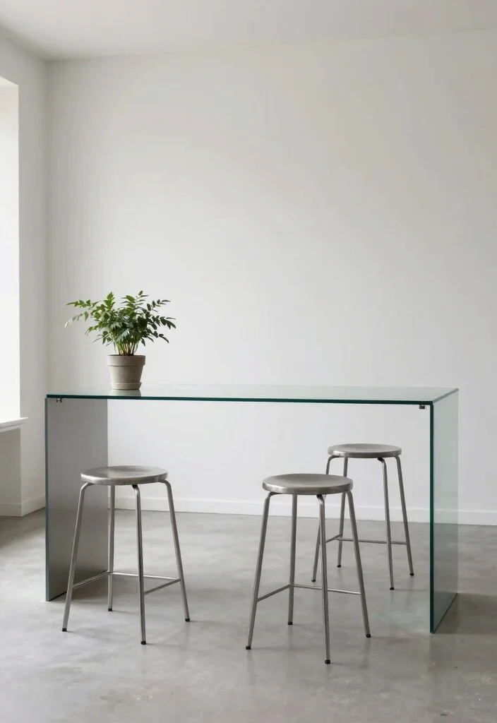 16 Breakfast Bar Kitchen Ideas That Feel Cozy & Social - 5. Minimalist Breakfast Bar 1