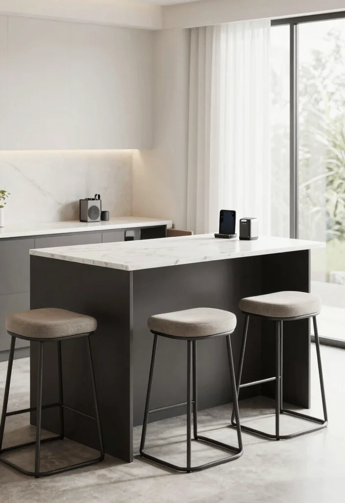 16 Breakfast Bar Kitchen Ideas That Feel Cozy & Social - 8. Multi-functional Breakfast Bar 1