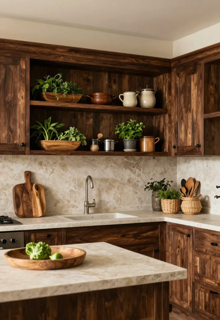 16 Dark Wood Kitchen Cabinets Ideas With Rich Warmth 11 16 Dark Wood Kitchen Cabinets Ideas With Rich Warmth - 11. Farm Fresh Feel 1