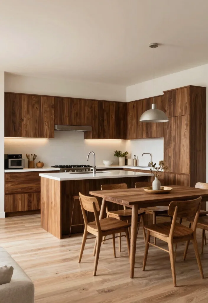 16 Dark Wood Kitchen Cabinets Ideas With Rich Warmth 15 16 Dark Wood Kitchen Cabinets Ideas With Rich Warmth - 15. Multi-Functional Spaces 1