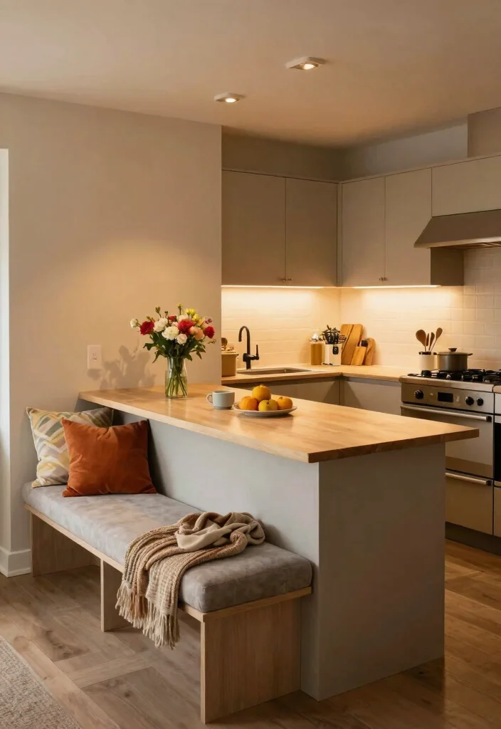 16 Extended Kitchen Island With Seating Ideas That Gather Everyone 7 16 Extended Kitchen Island With Seating Ideas That Gather Everyone - 7. Stylishly Cozy Nook 1