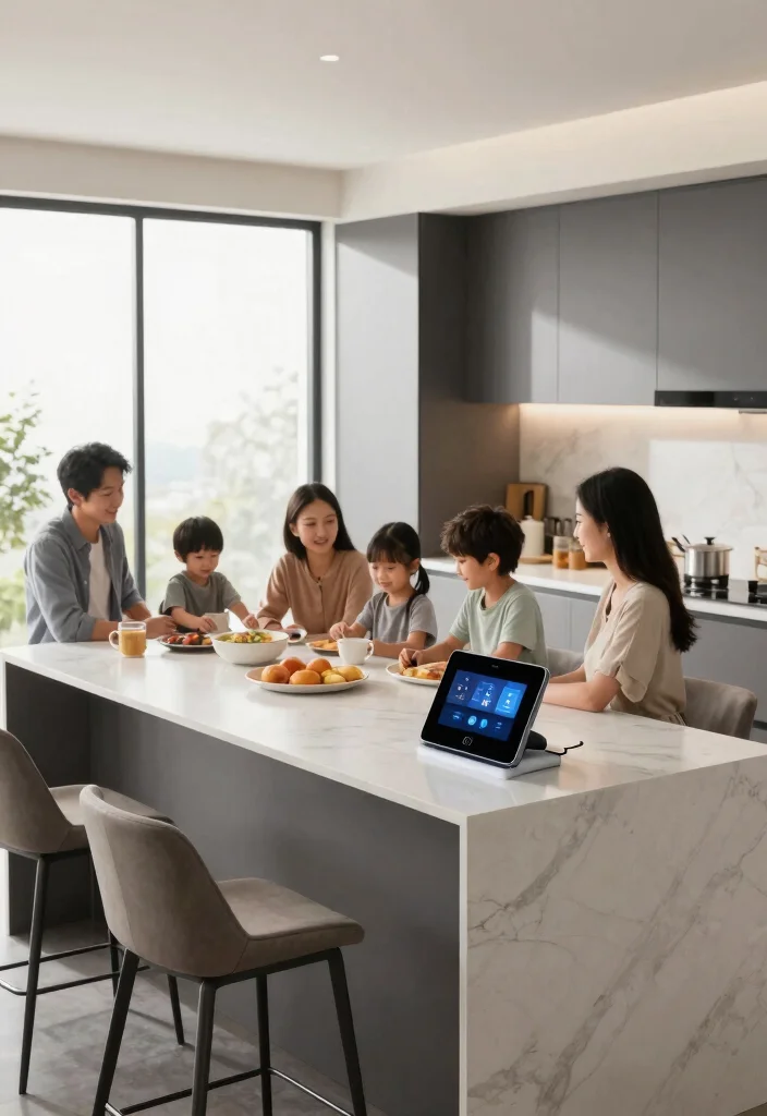 16 Extended Kitchen Island With Seating Ideas That Gather Everyone 9 16 Extended Kitchen Island With Seating Ideas That Gather Everyone - 9. Smart Technology Integration 1