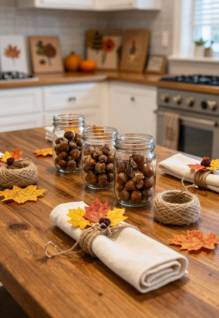 16 Kitchen Table Fall Decor Ideas With Cozy Vibes - 13. DIY Fall Accents 1