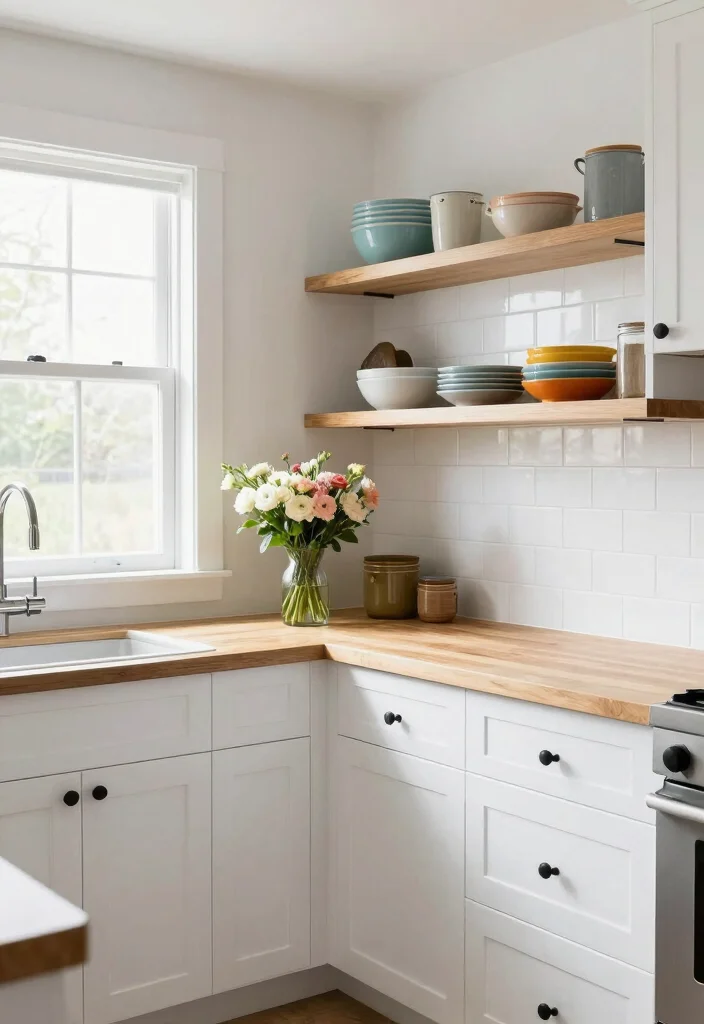 16 Light Kitchen Cabinets Ideas With Bright Airy Style - 1. White Shaker Cabinets 1