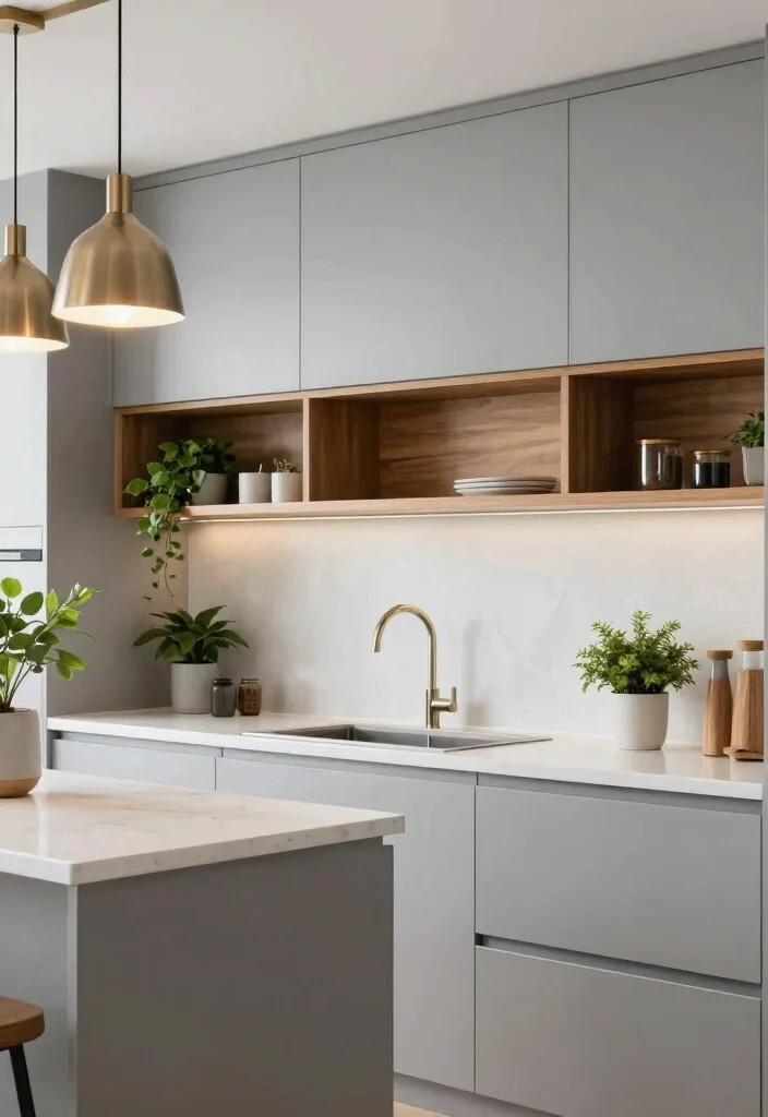 16 Light Kitchen Cabinets Ideas With Bright Airy Style - 2. Light Gray Matte Finish 1