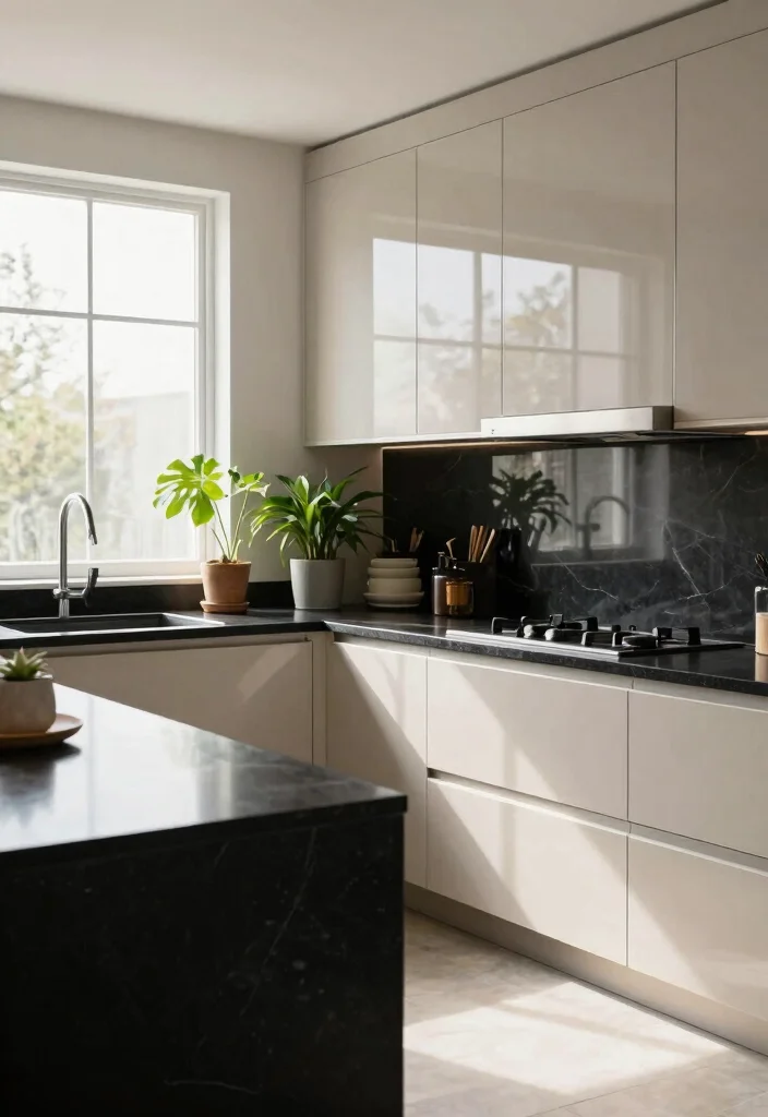 16 Light Kitchen Cabinets Ideas With Bright Airy Style - 4. Glossy Finish for Shine 1