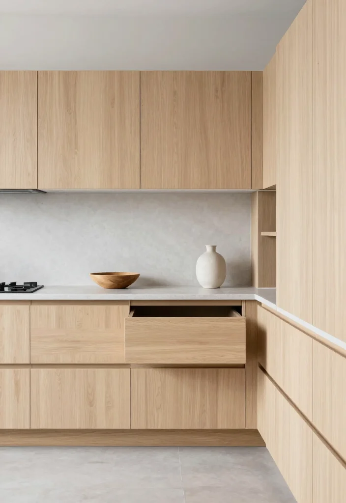 16 Light Kitchen Cabinets Ideas With Bright Airy Style - 5. Minimalistic Scandinavian Style 1