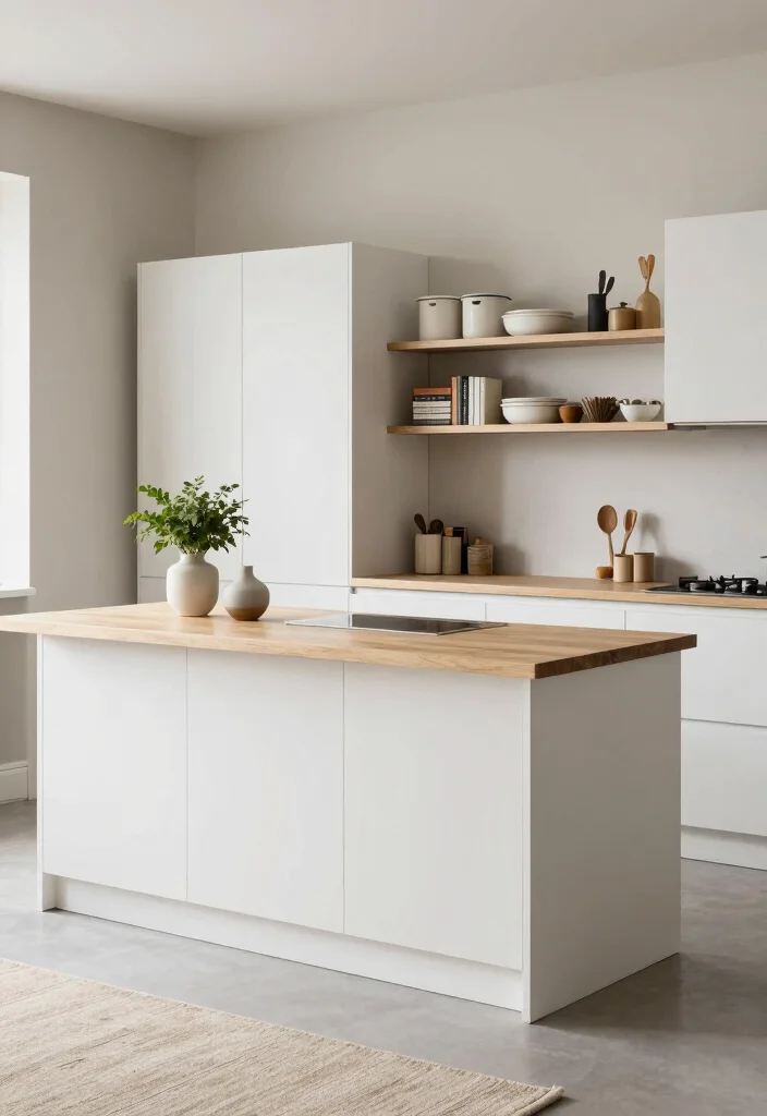 16 Modern Kitchen Island Ideas With Sleek Functionality - 1. Compact Elegance: The Slimline Island 1