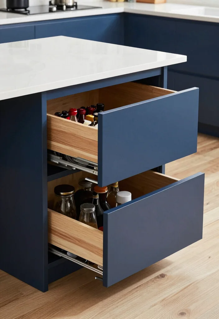 16 Modern Kitchen Island Ideas With Sleek Functionality - 3. Hidden Surprises: Concealed Storage Islands 1