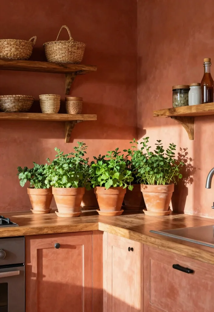 16 Paint for Kitchen Walls Ideas That Refresh Instantly 3 16 Paint for Kitchen Walls Ideas That Refresh Instantly - 3. Earthy Terracotta - Warmth and Texture 1