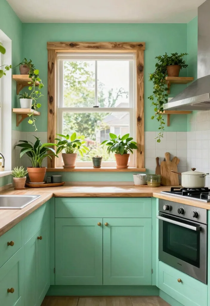 16 Paint for Kitchen Walls Ideas That Refresh Instantly 9 16 Paint for Kitchen Walls Ideas That Refresh Instantly - 9. Mint Green - Refreshing and Modern 1