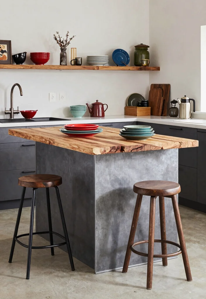 16 Small Kitchen Island Decor Ideas That Shine 16 16 Small Kitchen Island Decor Ideas That Shine - 16. Mix and Match Styles 1