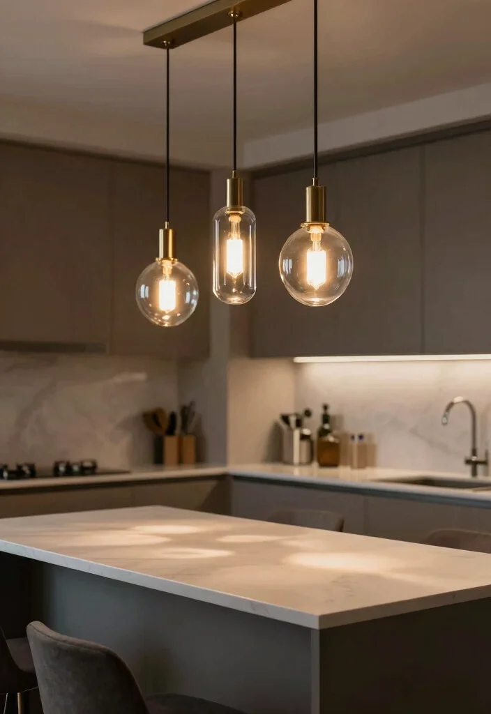 16 Small Kitchen Island Decor Ideas That Shine 3 16 Small Kitchen Island Decor Ideas That Shine - 3. Elegant Pendant Lighting 1