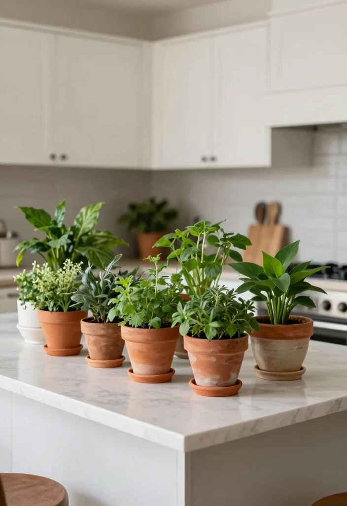 16 Small Kitchen Island Decor Ideas That Shine 7 16 Small Kitchen Island Decor Ideas That Shine - 7. Greenery and Natural Elements 1