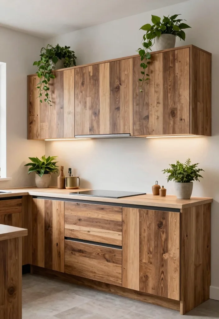 16 Wall Cabinets Kitchen Ideas With Smart Organization - 12. Eco-Friendly Choices: Sustainable Cabinets 1