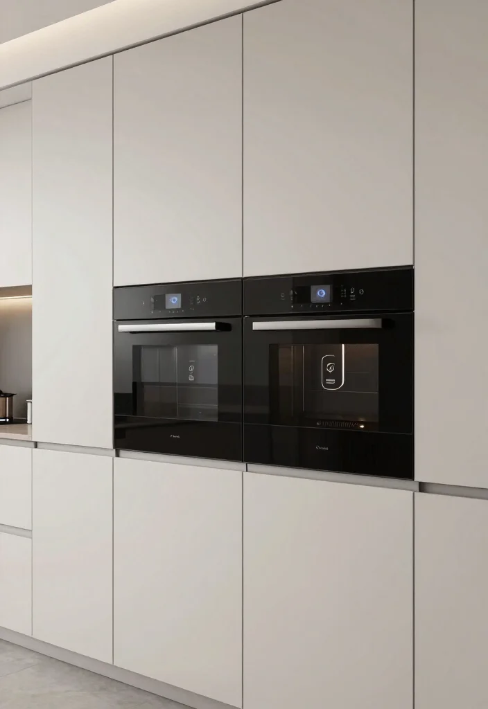 16 Wall Cabinets Kitchen Ideas With Smart Organization - 14. Smart Tech: High-Tech Cabinets 1