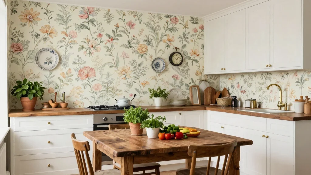 16 Wallpaper for Kitchen Ideas That Add Personality