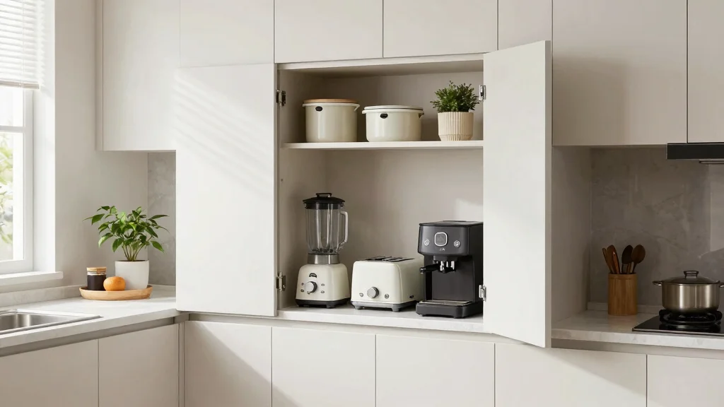 17 Appliance Cupboard Kitchen Ideas That Hide Clutter