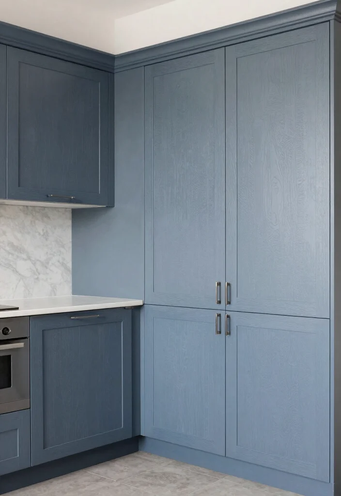 17 Blue Gray Kitchen Cabinets Ideas With Modern Elegance 15 17 Blue Gray Kitchen Cabinets Ideas With Modern Elegance - 15. Textured Blue Gray Cabinets 1