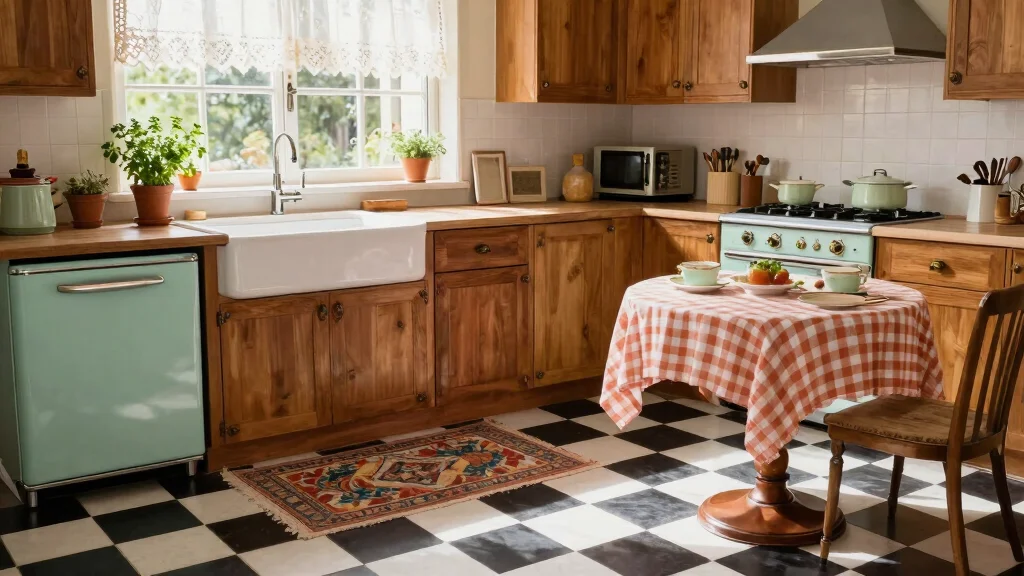 17 Checkerboard Kitchen Floor Ideas With Retro Flair