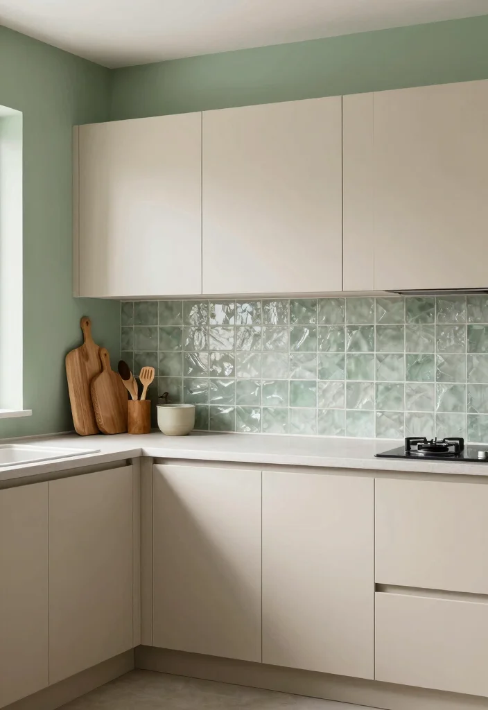 17 Dark Green Kitchen Walls Ideas With Bold Depth 2 17 Dark Green Kitchen Walls Ideas With Bold Depth - 2. Sage Green Serenity 1