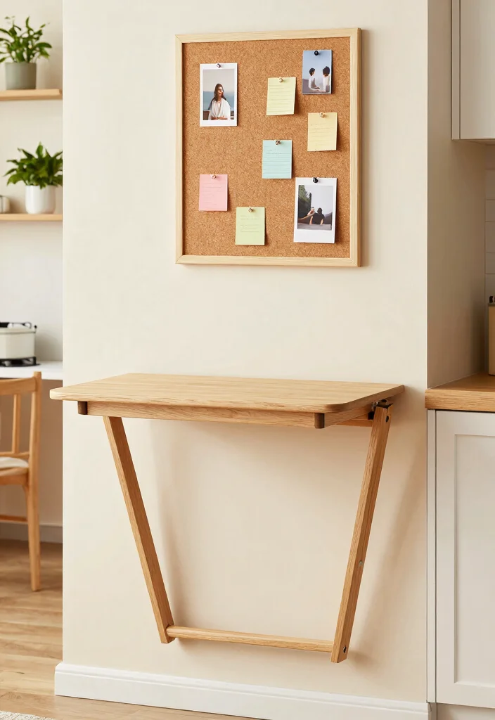 17 Folding Kitchen Table Ideas For Compact Living - 1. The Wall-Mounted Wonder 1